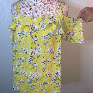 Yellow floral top